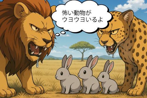 相場ではあなたを狙っているライオンやチーターがたくさんいます。