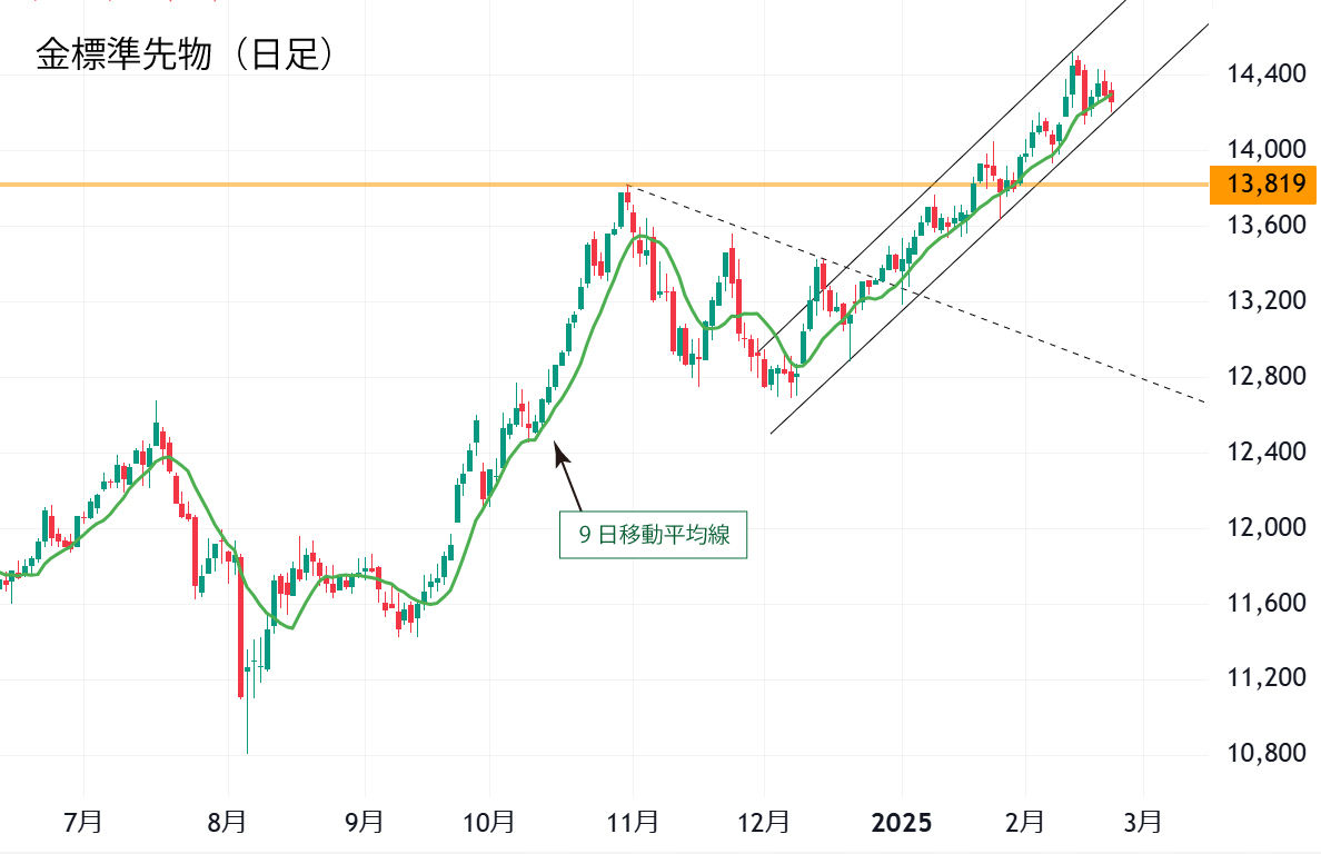 金標準先物（日足）