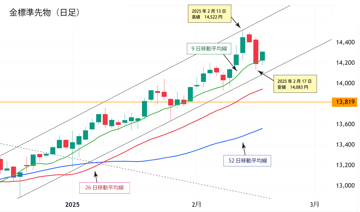 金標準先物（日足）