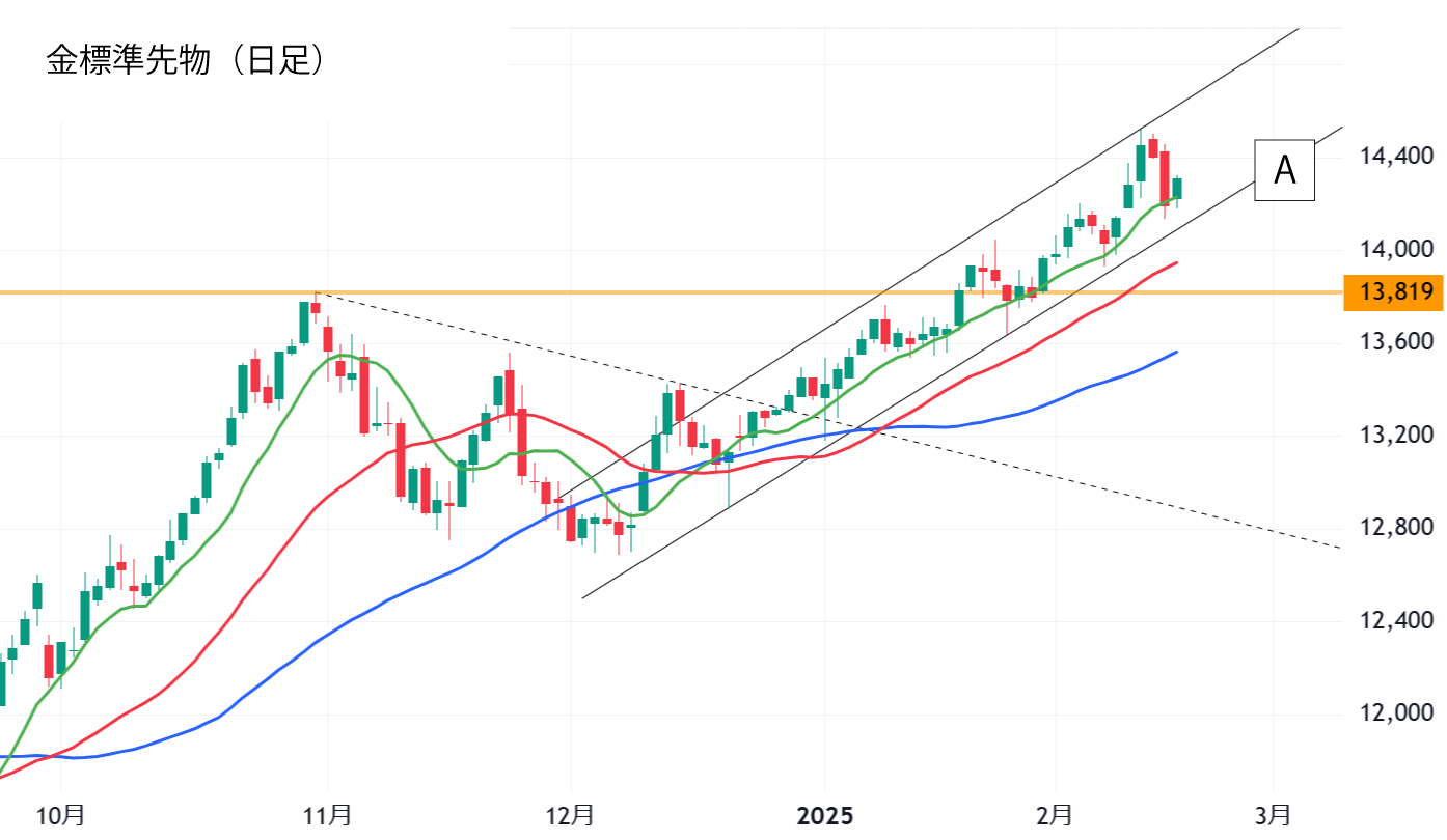 金標準先物（日足）