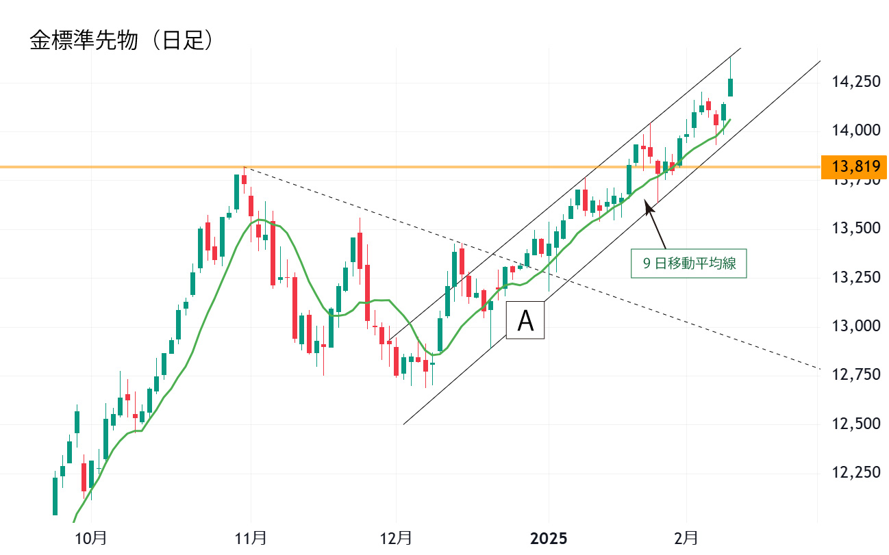 金標準先物（日足）