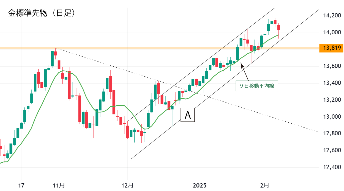 金標準先物（日足）